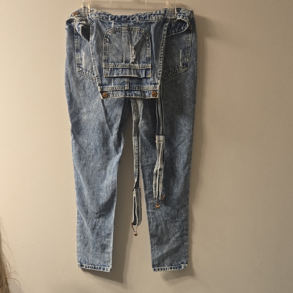 Womens Blue Denim Jean Overalls